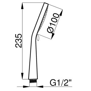 Душевая лейка Azario MANO AZ-15783010 5 режимов
